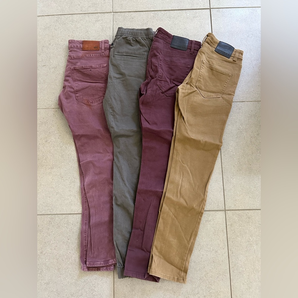 Bundle of 4 skinny/jogger pants Zara, Zanerobe, Bluenotes